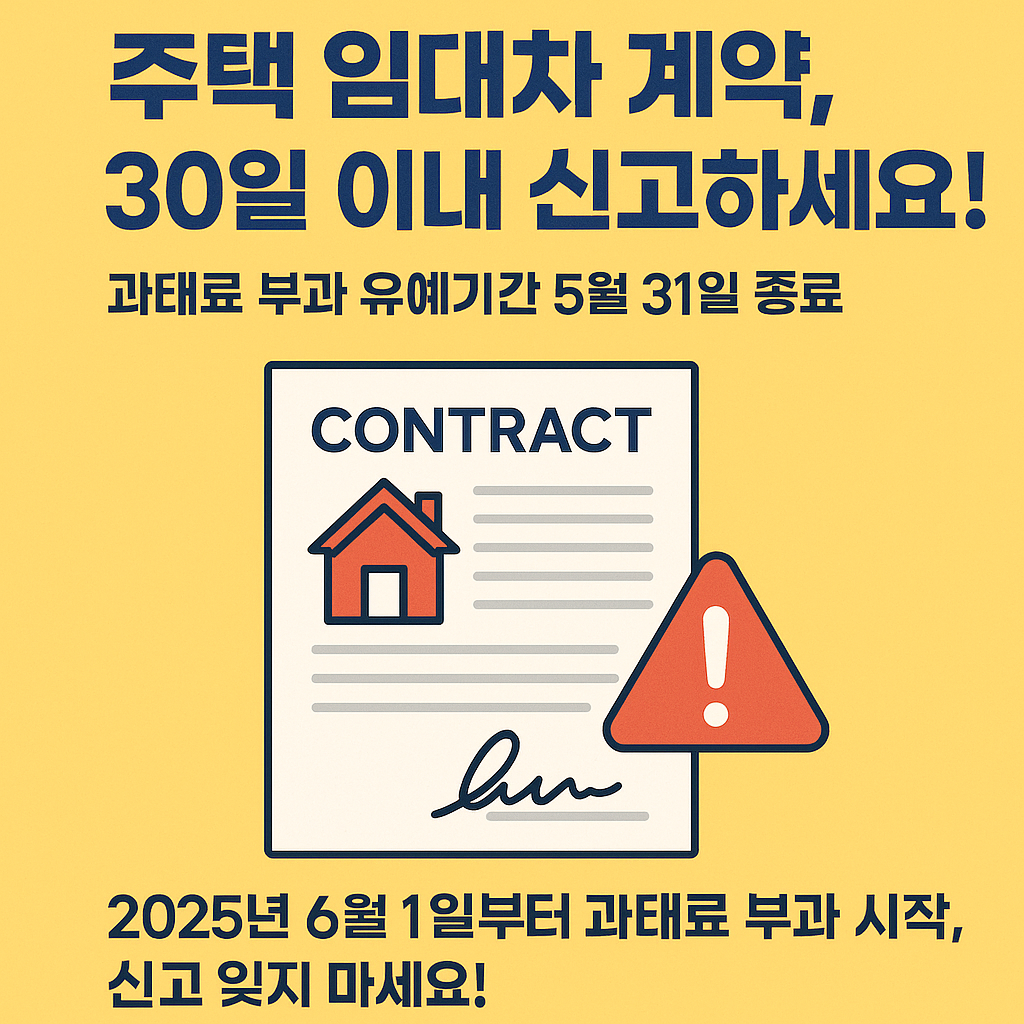 주택 임대차 계약하면 잊지 말고 30일 이내 신고하세요(ft.계도 기간 종료) - 부동산이야기