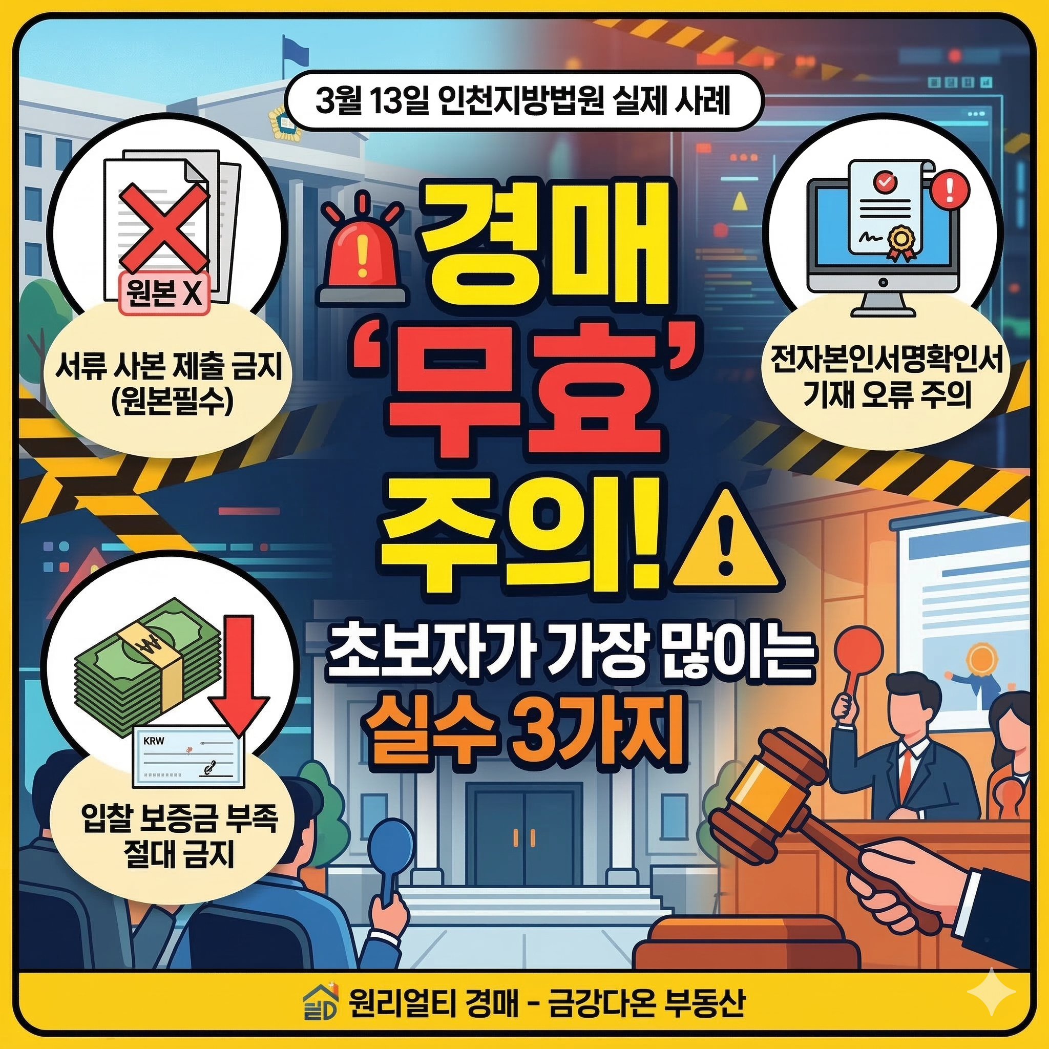 3월13일 인천지방법원 경매현장스케치(ft.무효사례) - 경공매