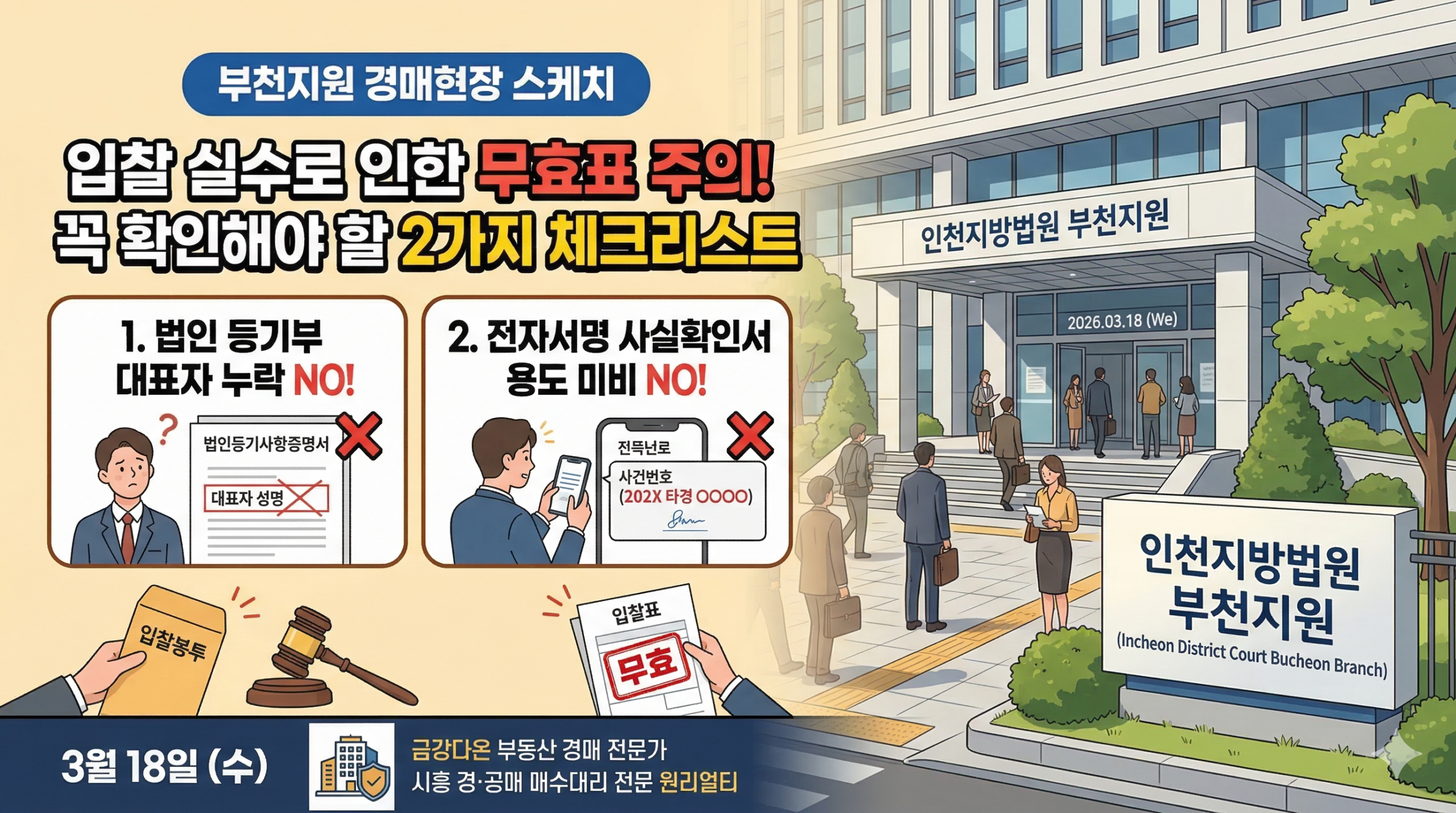 3월18일 부천지원 경매 현장 스케치 - 경공매