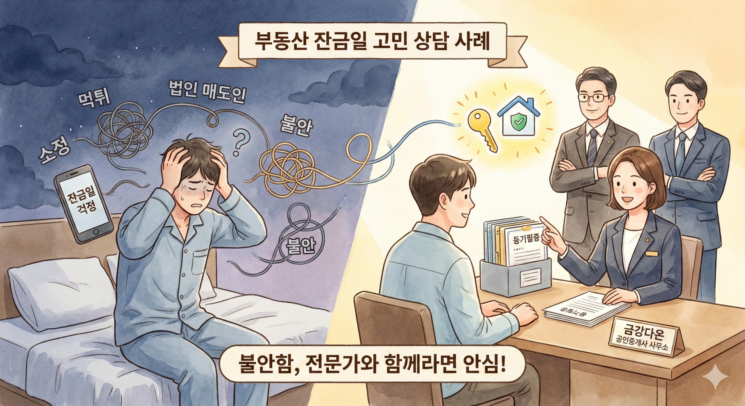 [상담사례] 잔금날에 매도인을 믿고 입금해도 되나요? - 부동산중개