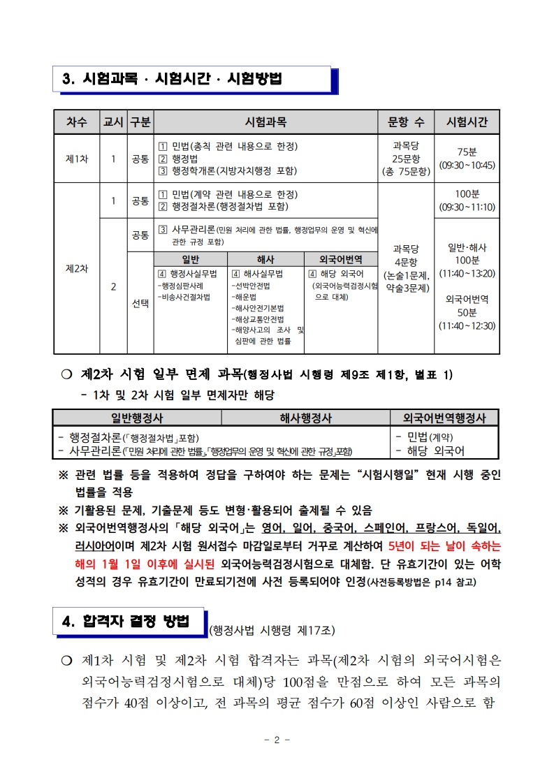 2025년도 제13회 행정사 국가자격시험 시행 공고 📢 - 행정사자격증